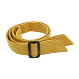 Maxbell Women Woolen Overcoat Waist Belt Wide Waist Belt for Commuting Travel Yellow