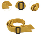 Maxbell Women Woolen Overcoat Waist Belt Wide Waist Belt for Commuting Travel Yellow