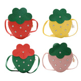 Maxbell Girls Strawberry Purse Stylish Mini Crossbody Bag for Kids Teen Girls Travel Red
