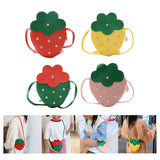 Maxbell Girls Strawberry Purse Stylish Mini Crossbody Bag for Kids Teen Girls Travel Red