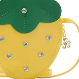 Maxbell Girls Strawberry Purse Stylish Mini Crossbody Bag for Kids Teen Girls Travel Yellow