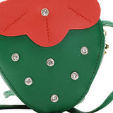 Maxbell Girls Strawberry Purse Stylish Mini Crossbody Bag for Kids Teen Girls Travel Green