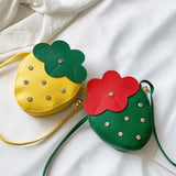 Maxbell Girls Strawberry Purse Stylish Mini Crossbody Bag for Kids Teen Girls Travel Green