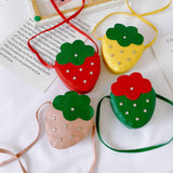 Maxbell Girls Strawberry Purse Stylish Mini Crossbody Bag for Kids Teen Girls Travel Green
