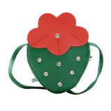 Maxbell Girls Strawberry Purse Stylish Mini Crossbody Bag for Kids Teen Girls Travel Green