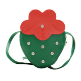 Maxbell Girls Strawberry Purse Stylish Mini Crossbody Bag for Kids Teen Girls Travel Green