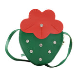 Maxbell Girls Strawberry Purse Stylish Mini Crossbody Bag for Kids Teen Girls Travel Green