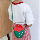 Maxbell Girls Strawberry Purse Stylish Mini Crossbody Bag for Kids Teen Girls Travel Green