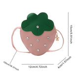 Maxbell Girls Strawberry Purse Stylish Mini Crossbody Bag for Kids Teen Girls Travel Pink