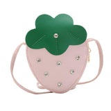 Maxbell Girls Strawberry Purse Stylish Mini Crossbody Bag for Kids Teen Girls Travel Pink