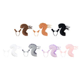Maxbell Squirrel Ears and Tail Set Cosplay Hair Hoop for Performance Party Role Play Brown