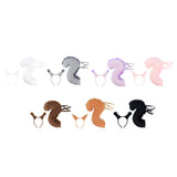Maxbell Squirrel Ears and Tail Set Cosplay Hair Hoop for Performance Party Role Play Brown