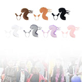 Maxbell Squirrel Ears and Tail Set Cosplay Hair Hoop for Performance Party Role Play Brown