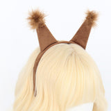 Maxbell Squirrel Ears and Tail Set Cosplay Hair Hoop for Performance Party Role Play Brown