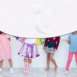 Maxbell Squirrel Ears and Tail Set Cosplay Hair Hoop for Performance Party Role Play White