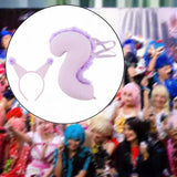 Maxbell Squirrel Ears and Tail Set Cosplay Hair Hoop for Performance Party Role Play Purple
