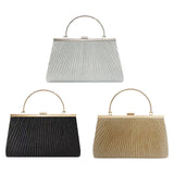 Maxbell Evening Clutch Handbag Elegant Evening Bag for Dinner Holidays Birthday Gift Silver