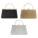 Maxbell Evening Clutch Handbag Elegant Evening Bag for Dinner Holidays Birthday Gift Silver