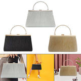 Maxbell Evening Clutch Handbag Elegant Evening Bag for Dinner Holidays Birthday Gift Silver