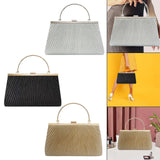 Maxbell Evening Clutch Handbag Elegant Evening Bag for Dinner Holidays Birthday Gift Silver