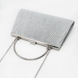 Maxbell Evening Clutch Handbag Elegant Evening Bag for Dinner Holidays Birthday Gift Silver