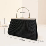 Maxbell Evening Clutch Handbag Elegant Evening Bag for Dinner Holidays Birthday Gift Black
