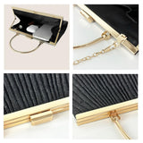 Maxbell Evening Clutch Handbag Elegant Evening Bag for Dinner Holidays Birthday Gift Black