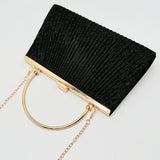 Maxbell Evening Clutch Handbag Elegant Evening Bag for Dinner Holidays Birthday Gift Black