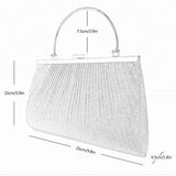 Maxbell Evening Clutch Handbag Elegant Evening Bag for Dinner Holidays Birthday Gift Gold