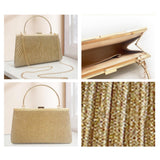 Maxbell Evening Clutch Handbag Elegant Evening Bag for Dinner Holidays Birthday Gift Gold