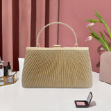 Maxbell Evening Clutch Handbag Elegant Evening Bag for Dinner Holidays Birthday Gift Gold