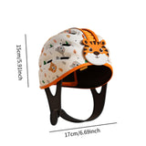 Maxbell Baby Helmet Hat Anti Fall Thickened for Boys Girls Soft for Crawling Walking Tiger