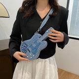 Maxbell Shoulder Bag for Women Guitar Shape Crossbody Bag for Vacation Street Travel