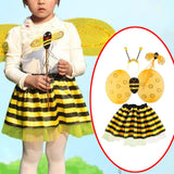 Maxbell Bumble Bee Costume for Women Cute Cosplay Set for Masquerade Easter Carnival Style D
