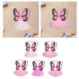 Maxbell Girls Fairy Costume Set Butterfly Wing Costume Cosplay for Halloween Holiday Dot Skirt