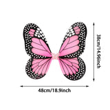 Maxbell Girls Fairy Costume Set Butterfly Wing Costume Cosplay for Halloween Holiday Solid Skirt