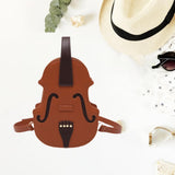 Maxbell Violin Shaped Crossbody Bag Shoulder Bag PU Leather Mini Pouch Messenger Bag Brown