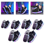 Maxbell Kids LED Roller Shoes Casual Skating Shoes with Double Wheels for Boys Girls 21cm