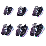 Maxbell Kids LED Roller Shoes Casual Skating Shoes with Double Wheels for Boys Girls 21cm