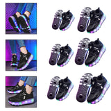 Maxbell Kids LED Roller Shoes Casual Skating Shoes with Double Wheels for Boys Girls 21cm