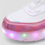 Maxbell Kids Roller Skate Shoes Gift Sneakers with 2 Wheeled for Park Running Outdoor 21cm