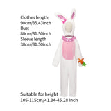 Maxbell Kids Bunny Costume Cute Lightweight Outfit for Festival Birthday Photo Props S