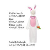 Maxbell Kids Bunny Costume Cute Lightweight Outfit for Festival Birthday Photo Props L