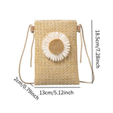 Maxbell Women Shoulder Bag Female Novelty Flower Phone Bag for Spring Birthday Party