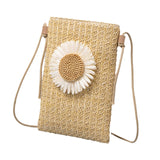 Maxbell Women Shoulder Bag Female Novelty Flower Phone Bag for Spring Birthday Party