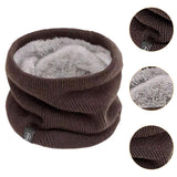 Maxbell Winter Neck Warmer Gaiter Windproof Scarf for Cycling Cold Weather Men Women Brown