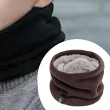 Maxbell Winter Neck Warmer Gaiter Windproof Scarf for Cycling Cold Weather Men Women Brown