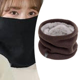 Maxbell Winter Neck Warmer Gaiter Windproof Scarf for Cycling Cold Weather Men Women Brown
