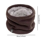 Maxbell Winter Neck Warmer Gaiter Windproof Scarf for Cycling Cold Weather Men Women Brown