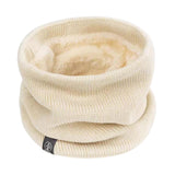 Maxbell Winter Neck Warmer Gaiter Windproof Scarf for Cycling Cold Weather Men Women Beige